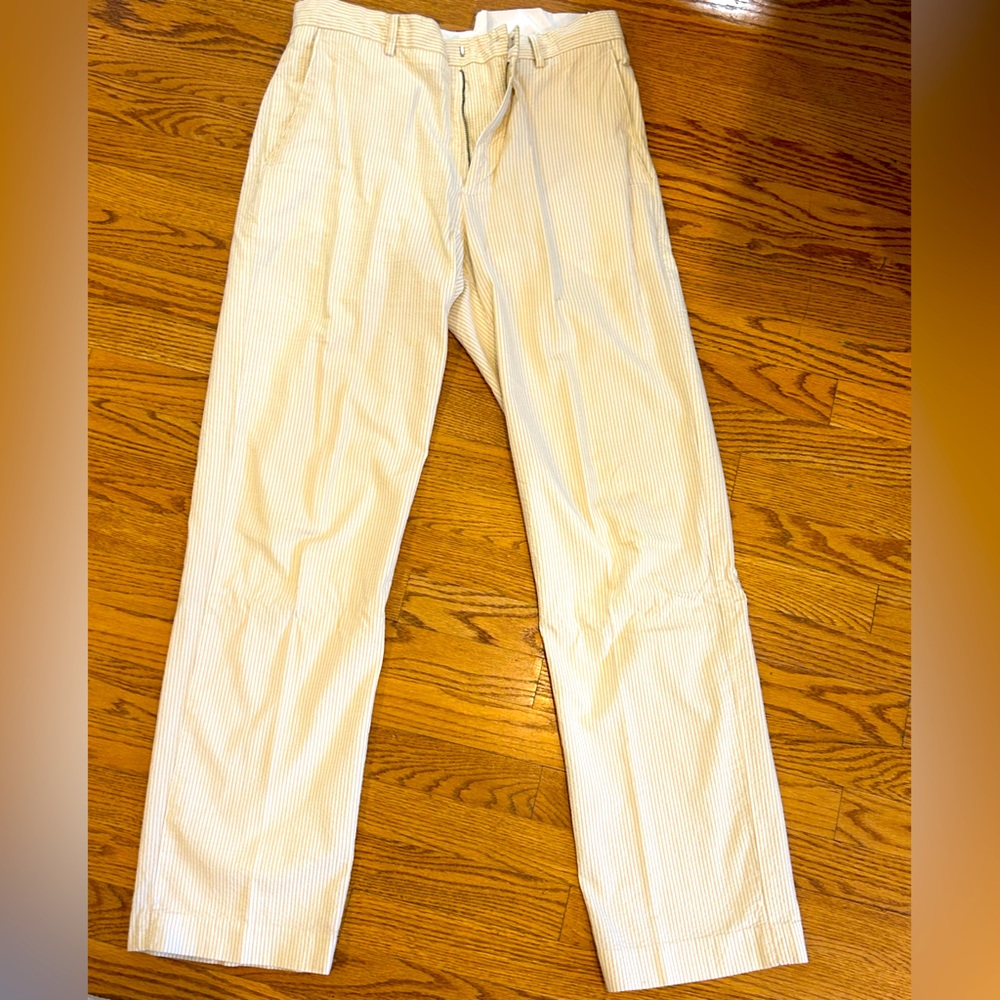 Sear Sucker Pants - Banana Republic